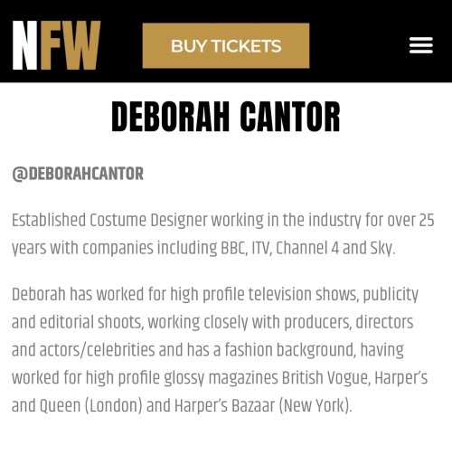 Northern Fashion Week - guest speaker | Deborah Cantor Costume Designer/Wardrobe Stylist