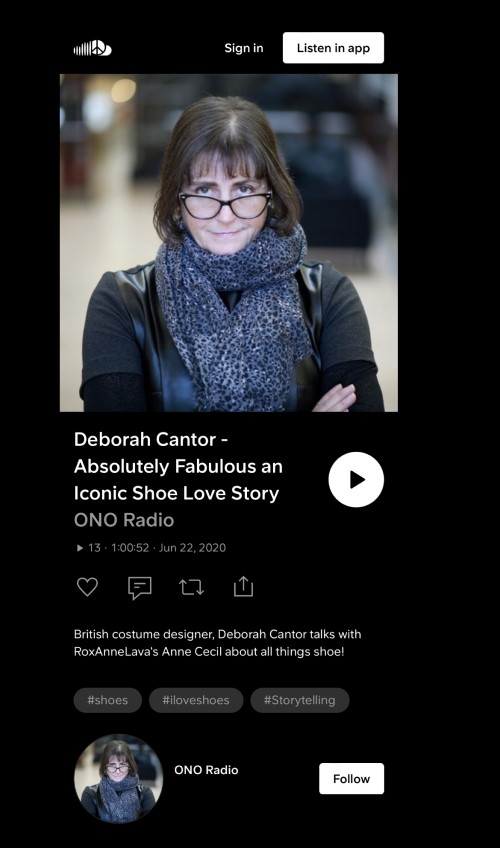 Absolutely Fabulous an Iconic Shoe Love Story | Deborah Cantor Costume Designer/Wardrobe Stylist