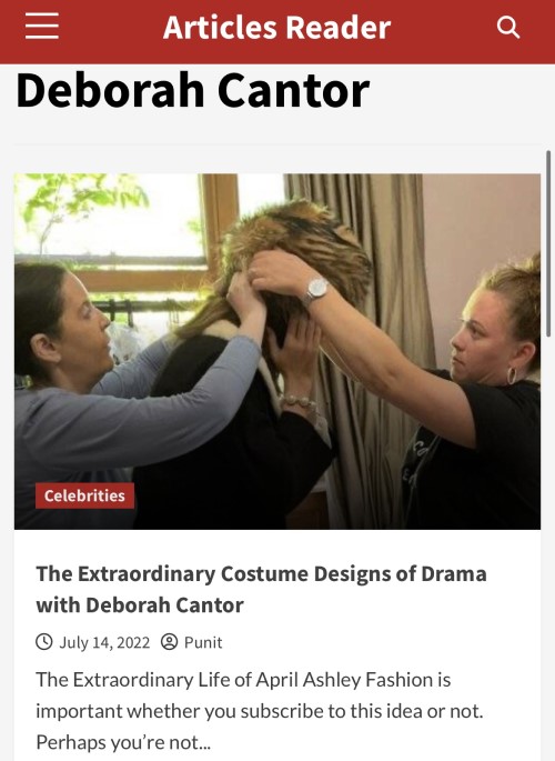 www.articlesreader.com - USA (writer Coleman Haan) | Deborah Cantor Costume Designer/Wardrobe Stylist